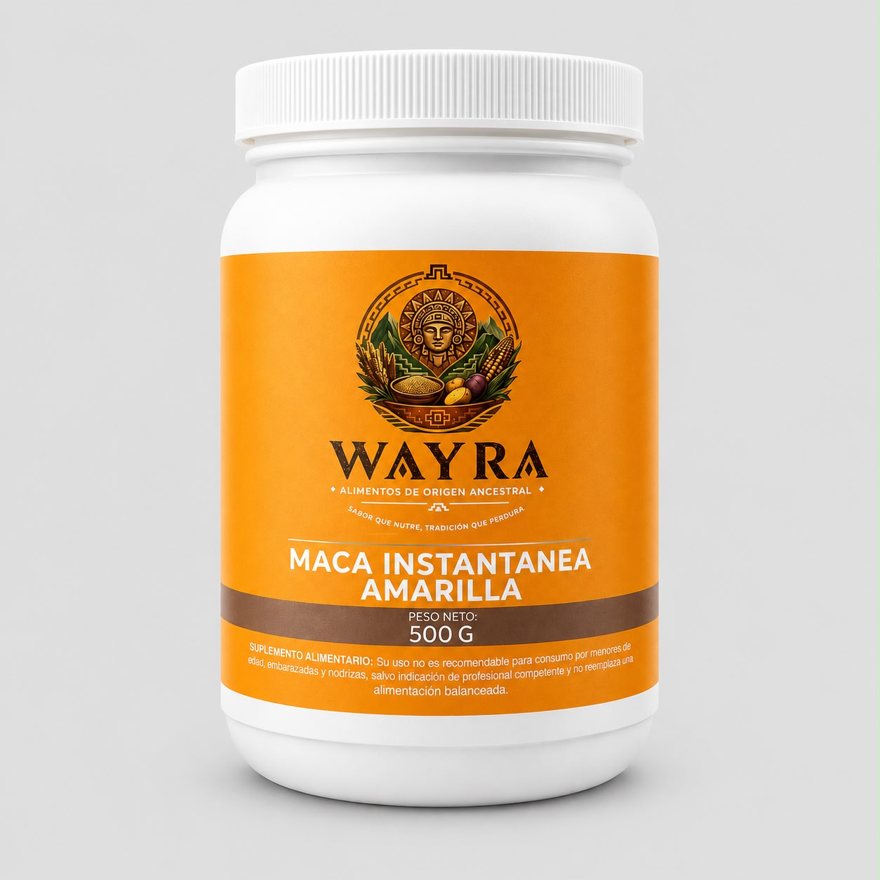 Maca instantanea amarilla